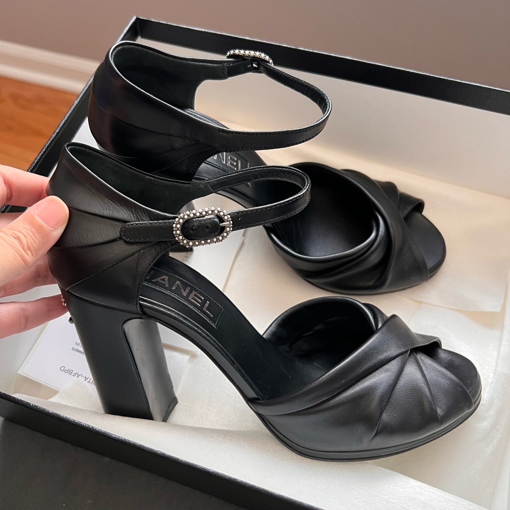 Chanel heeled sandals
